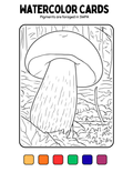 Foraged Pigments - Watercolor Paint Card - Bolete