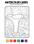 Foraged Pigments - Watercolor Paint Card - Chanterelle
