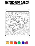 Foraged Pigments - Watercolor Paint Card - Mycena