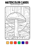 Foraged Pigments - Watercolor Paint Card - Mycena